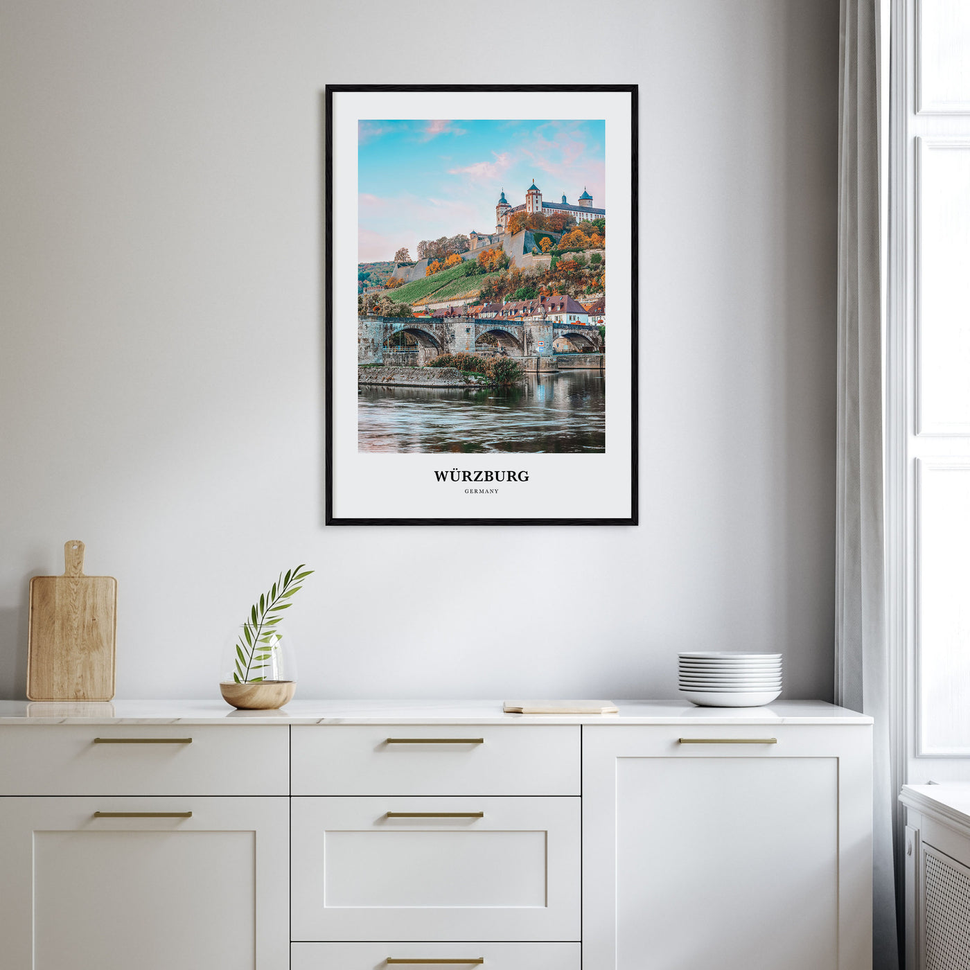 Würzburg Portrait Color Poster