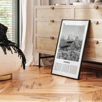 Wyoming Print Black and White No 1, Wyoming Wall Art, Wyoming Poster, Wyoming Photo, Wyoming Wall Decor, USA, United States