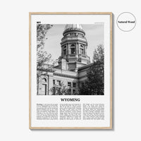Wyoming Print Black and White No 3, Wyoming Wall Art, Wyoming Poster, Wyoming Photo, Wyoming Wall Décor, Wyoming Map, United States