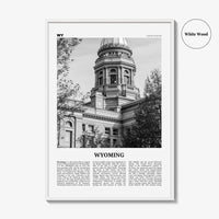 Wyoming Print Black and White No 3, Wyoming Wall Art, Wyoming Poster, Wyoming Photo, Wyoming Wall Décor, Wyoming Map, United States