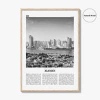 Xiamen Print Black and White, Xiamen Wall Art, Xiamen Poster, Xiamen Photo, Xiamen Wall Décor, Xiamen Map, China