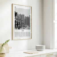 Xian Print Black and White, Xi'an Wall Art, Xi'an Poster, Xi'an Photo, Xi'an Wall Décor, Xi'an Map, China