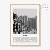 Xian Print Black and White, Xi'an Wall Art, Xi'an Poster, Xi'an Photo, Xi'an Wall Décor, Xi'an Map, China