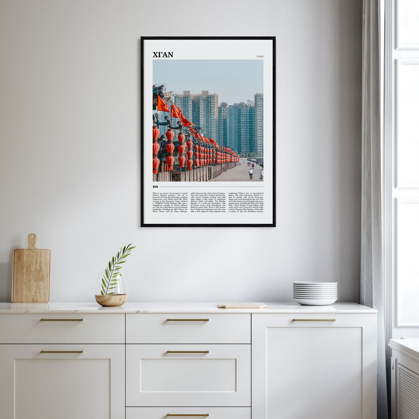 Xi'an Travel Color Poster
