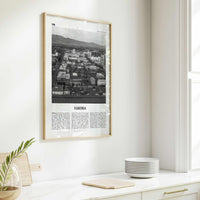 Yakima Print Black and White, Yakima Wall Art, Yakima Poster, Yakima Photo, Yakima Wall Décor, Yakima Map, Washington, USA