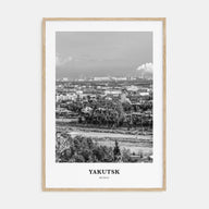 Yakutsk Portrait B&W Poster