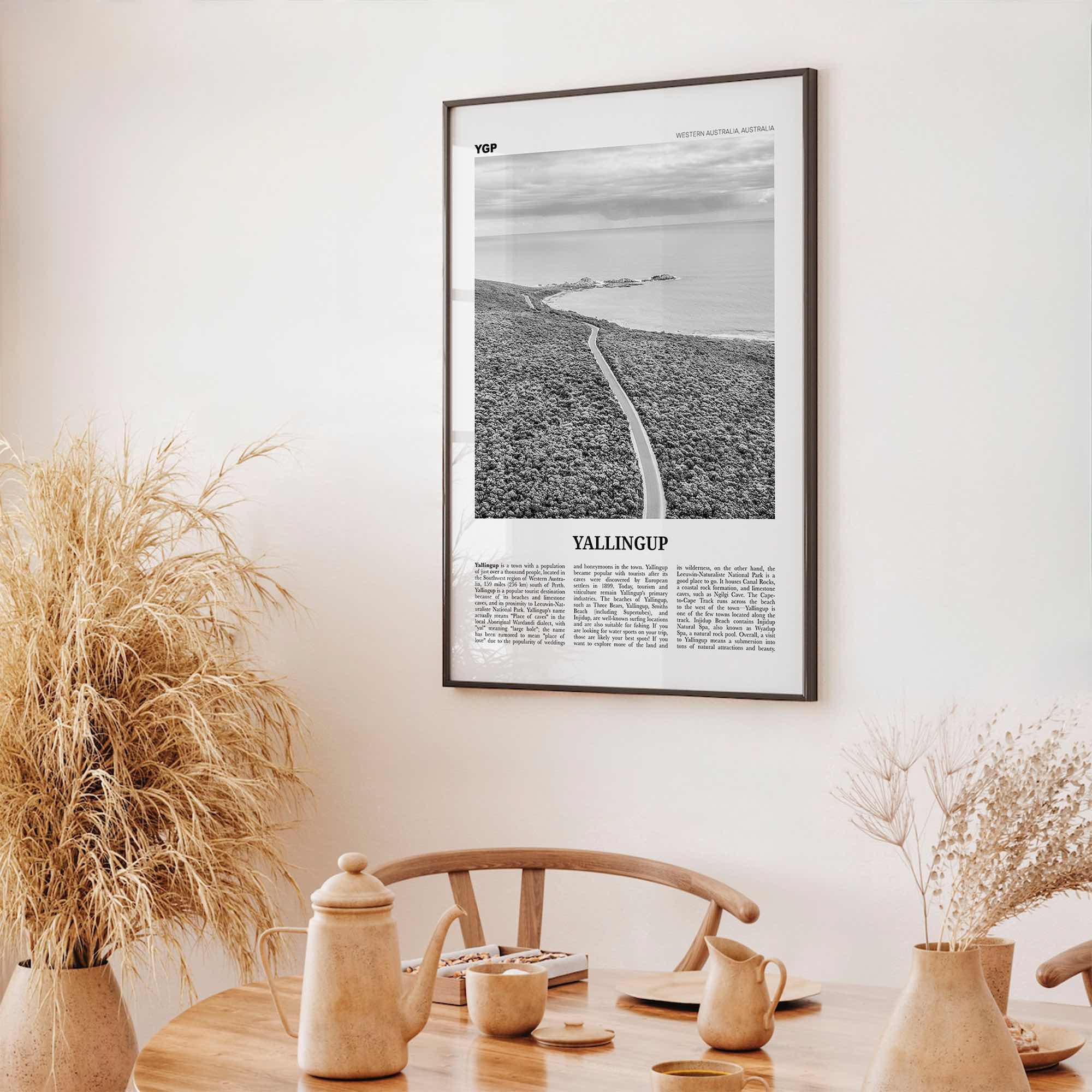 Yallingup Print Black and White, Yallingup Wall Art, Yallingup Poster, Yallingup Photo, Yallingup Wall Décor, Western Australia, Australia