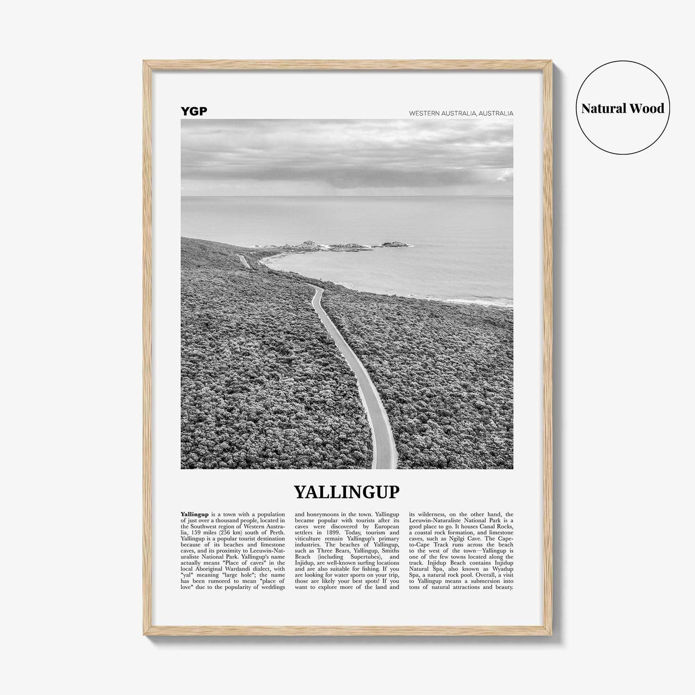 Yallingup Print Black and White, Yallingup Wall Art, Yallingup Poster, Yallingup Photo, Yallingup Wall Décor, Western Australia, Australia