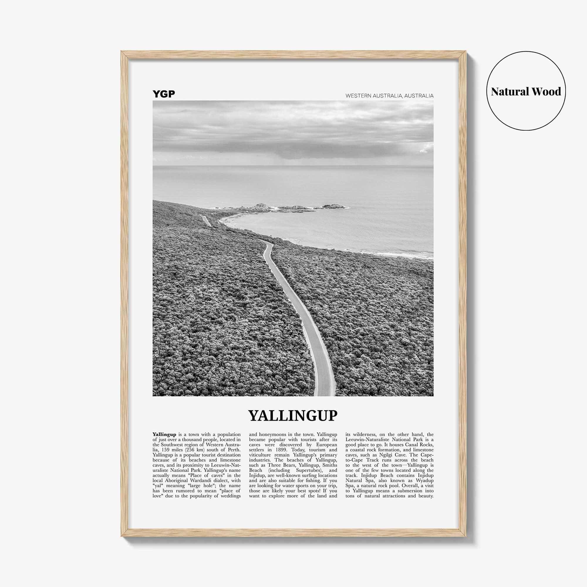 Yallingup Print Black and White, Yallingup Wall Art, Yallingup Poster, Yallingup Photo, Yallingup Wall Décor, Western Australia, Australia