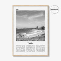 Yamba Print Black and White, Yamba Wall Art, Yamba Poster, Yamba Photo, Yamba Wall Décor, New South Wales, Australia