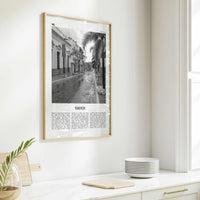 Yauco Print Black and White, Yauco Wall Art, Yauco Poster, Yauco Photo, Yauco Wall Décor, Yauco Map, Puerto Rico