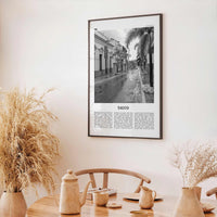 Yauco Print Black and White, Yauco Wall Art, Yauco Poster, Yauco Photo, Yauco Wall Décor, Yauco Map, Puerto Rico