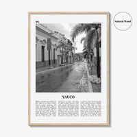 Yauco Print Black and White, Yauco Wall Art, Yauco Poster, Yauco Photo, Yauco Wall Décor, Yauco Map, Puerto Rico