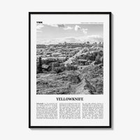Yellowknife Print Black and White, Yellowknife Wall Art, Yellowknife Poster, Yellowknife Photo, Canada, Northwest Territories