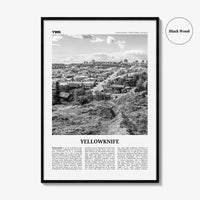 Yellowknife Print Black and White, Yellowknife Wall Art, Yellowknife Poster, Yellowknife Photo, Canada, Northwest Territories