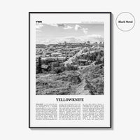 Yellowknife Print Black and White, Yellowknife Wall Art, Yellowknife Poster, Yellowknife Photo, Canada, Northwest Territories