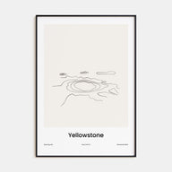 Yellowstone National Park Drawn Poster