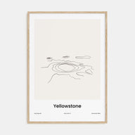 Yellowstone National Park Drawn Poster