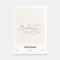Yellowstone National Park Drawn Poster
