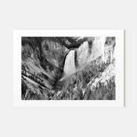 Yellowstone National Park Landscape B&W Poster