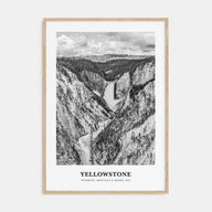Yellowstone National Park Portrait B&W Poster