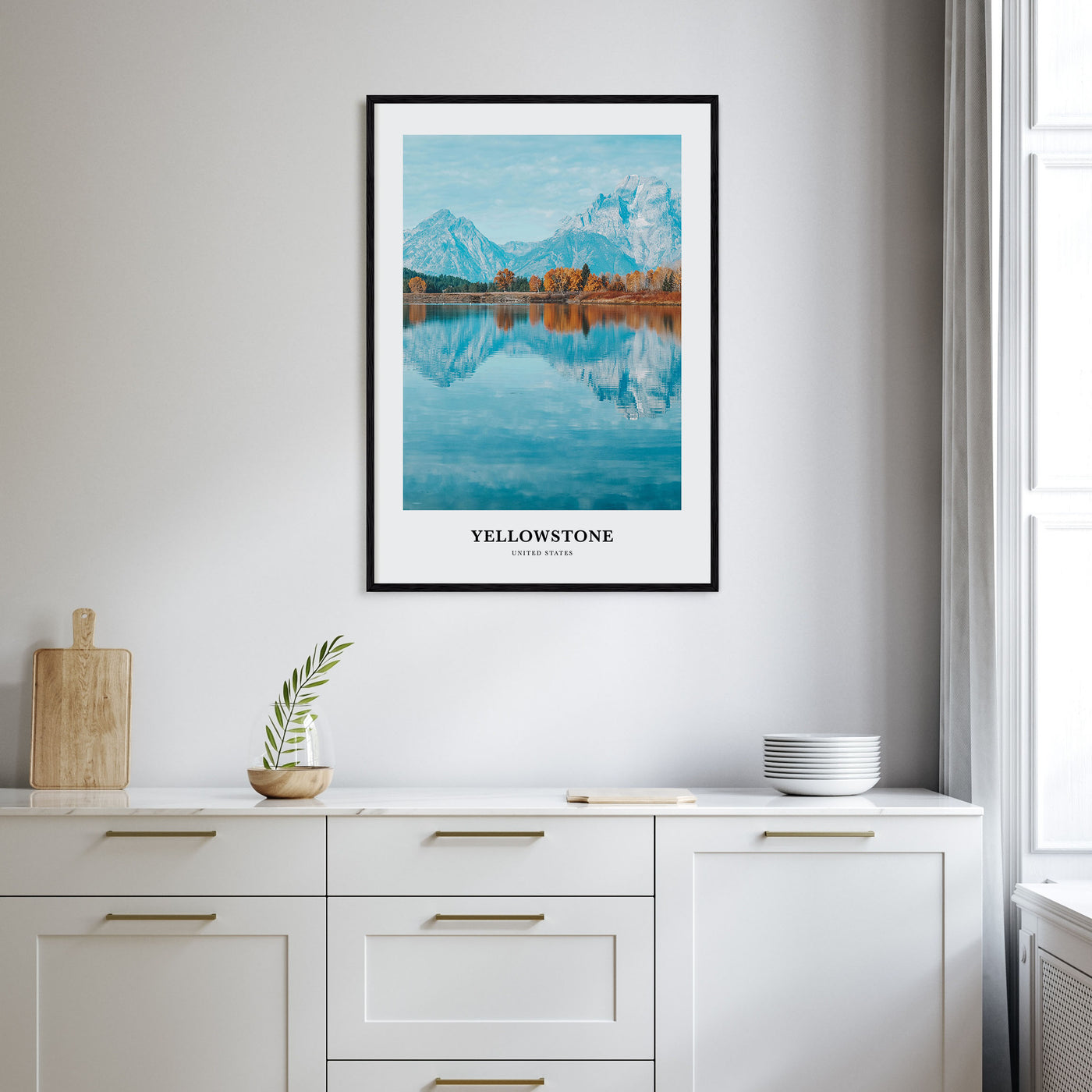 Yellowstone National Park Portrait Color No 2 Poster