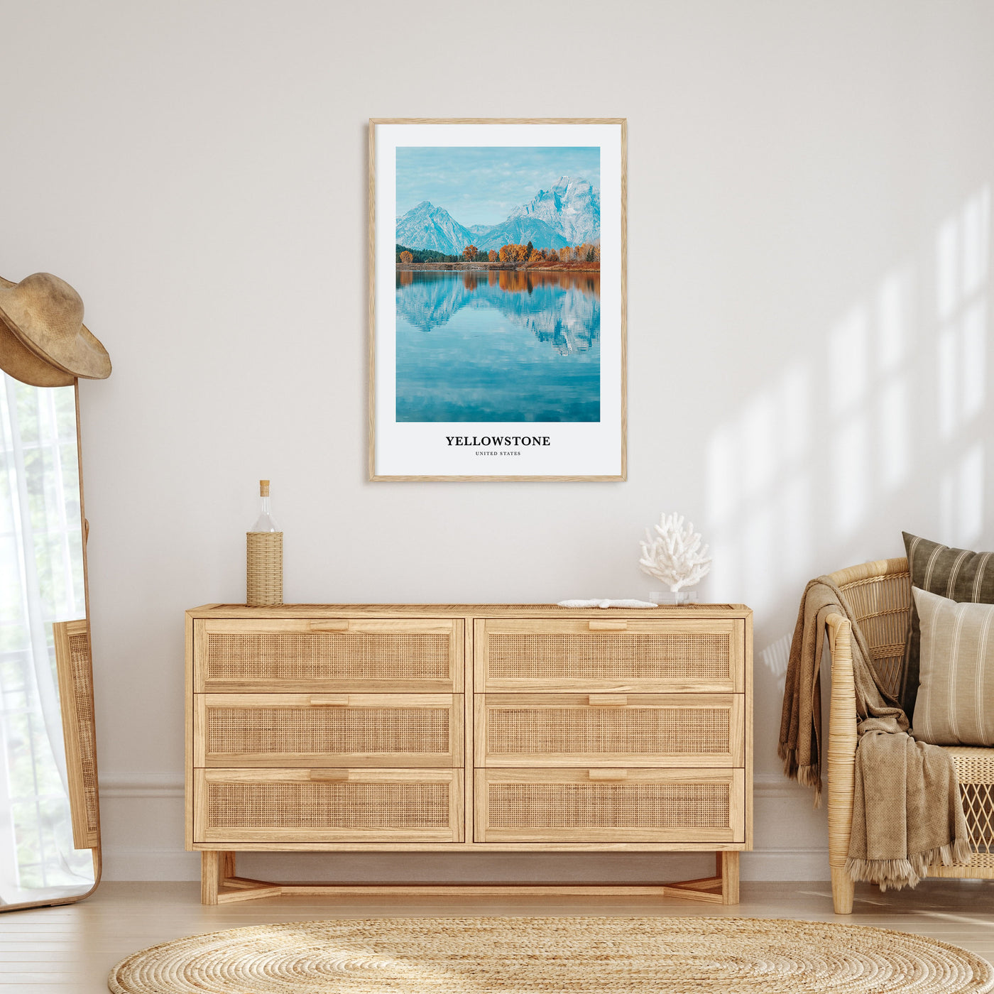 Yellowstone National Park Portrait Color No 2 Poster