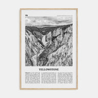 Yellowstone National Park Travel B&W Poster