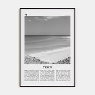 Yemen Travel B&W Poster