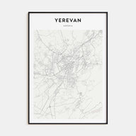 Yerevan Map Portrait Poster