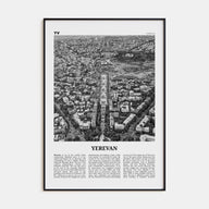 Yerevan Travel B&W Poster
