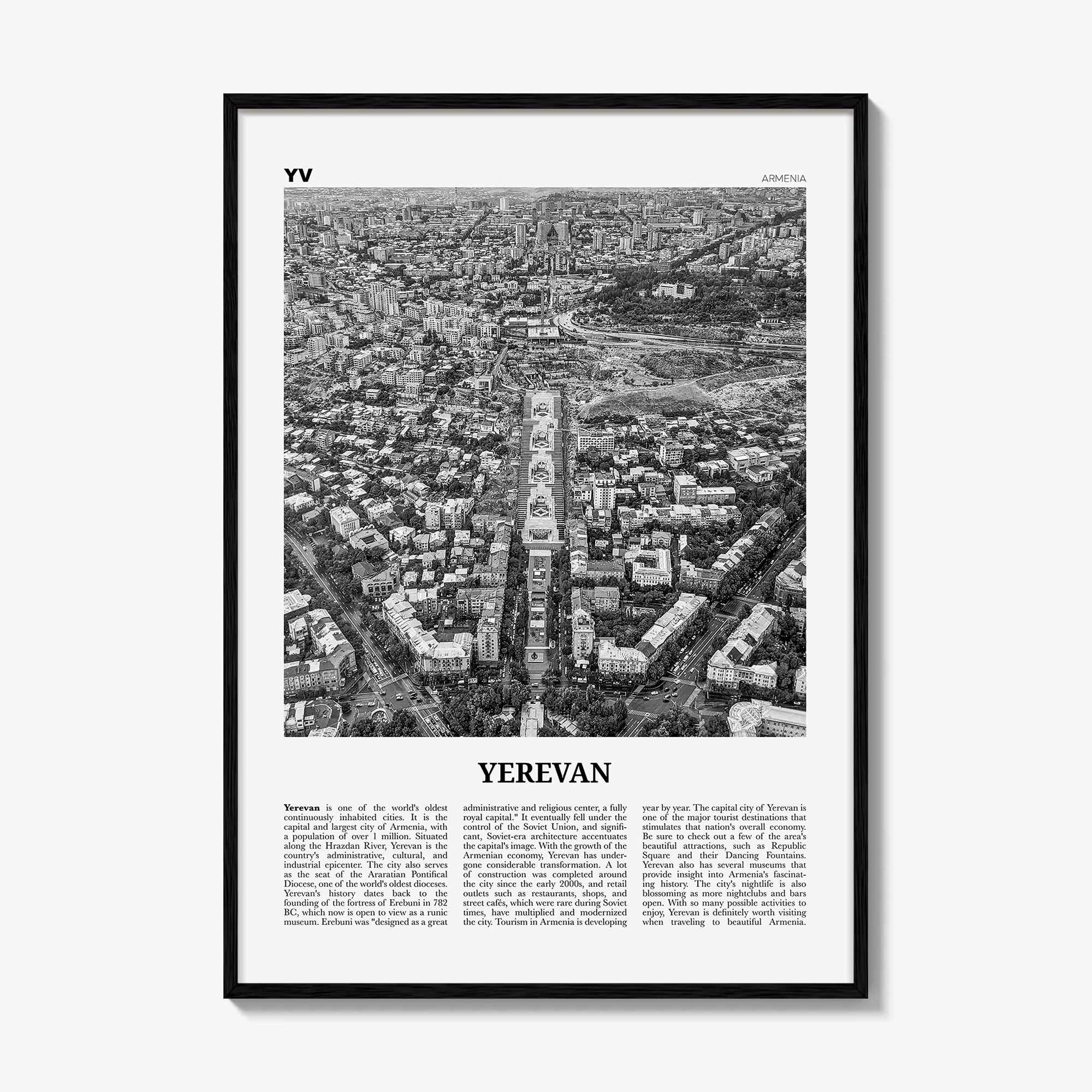 Yerevan Print Black and White, Yerevan Wall Art, Yerevan Poster, Yerevan Photo, Yerevan Wall Décor, Armenia, Երևան Հայաստան, Erevan