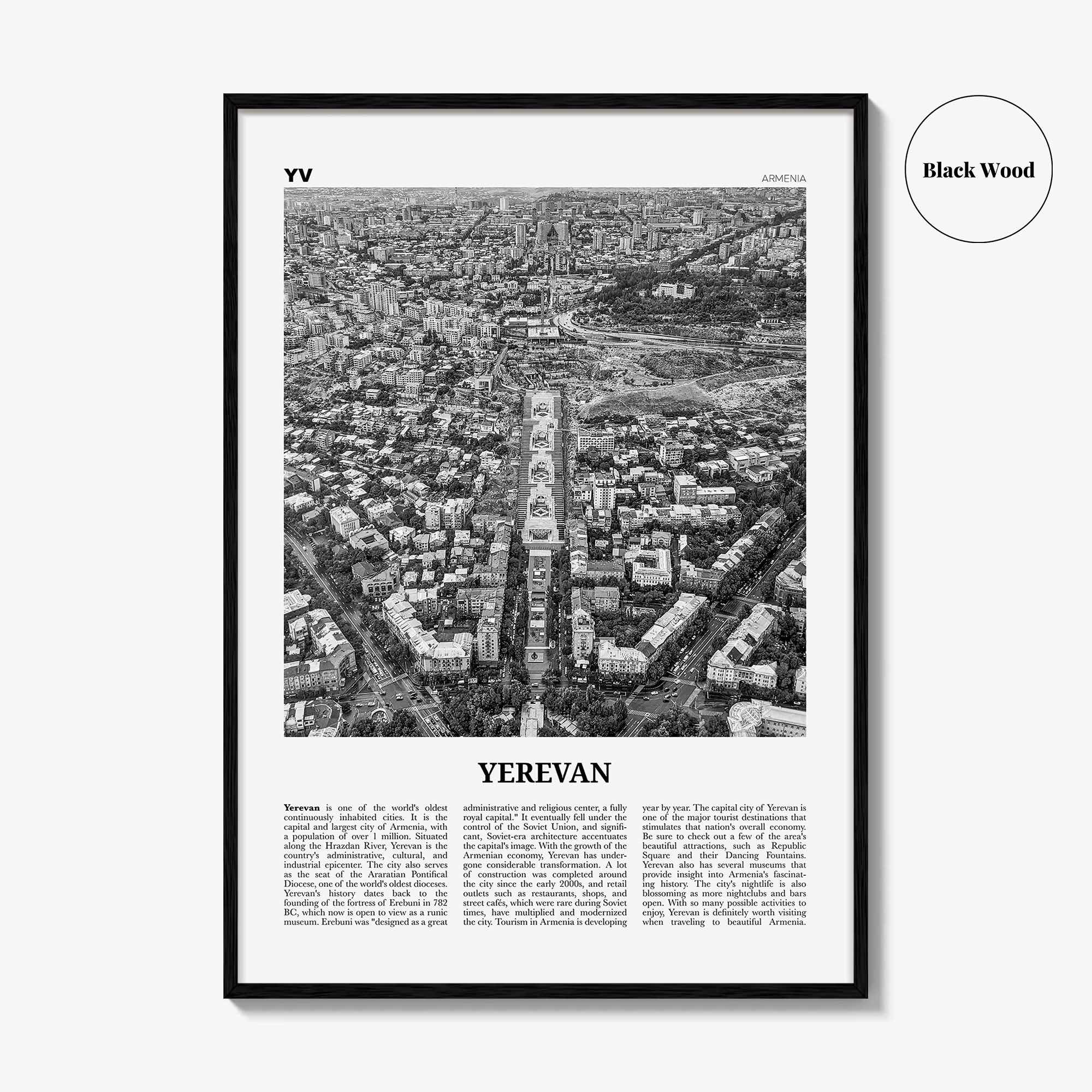 Yerevan Print Black and White, Yerevan Wall Art, Yerevan Poster, Yerevan Photo, Yerevan Wall Décor, Armenia, Երևան Հայաստան, Erevan