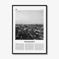 Yogyakarta Print Black and White, Yogyakarta Wall Art, Yogyakarta Poster, Yogyakarta Photo, Yogyakarta Wall Décor, Yogyakarta Map, Indonesia