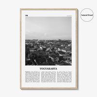 Yogyakarta Print Black and White, Yogyakarta Wall Art, Yogyakarta Poster, Yogyakarta Photo, Yogyakarta Wall Décor, Yogyakarta Map, Indonesia