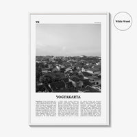 Yogyakarta Print Black and White, Yogyakarta Wall Art, Yogyakarta Poster, Yogyakarta Photo, Yogyakarta Wall Décor, Yogyakarta Map, Indonesia