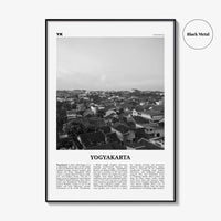 Yogyakarta Print Black and White, Yogyakarta Wall Art, Yogyakarta Poster, Yogyakarta Photo, Yogyakarta Wall Décor, Yogyakarta Map, Indonesia