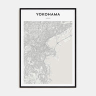 Yokohama Map Portrait Poster