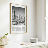 Yokohama Print Black and White, Yokohama Wall Art, Yokohama Poster, Yokohama Photo, Yokohama Wall Décor, Japan, Kanagawa, 横浜市