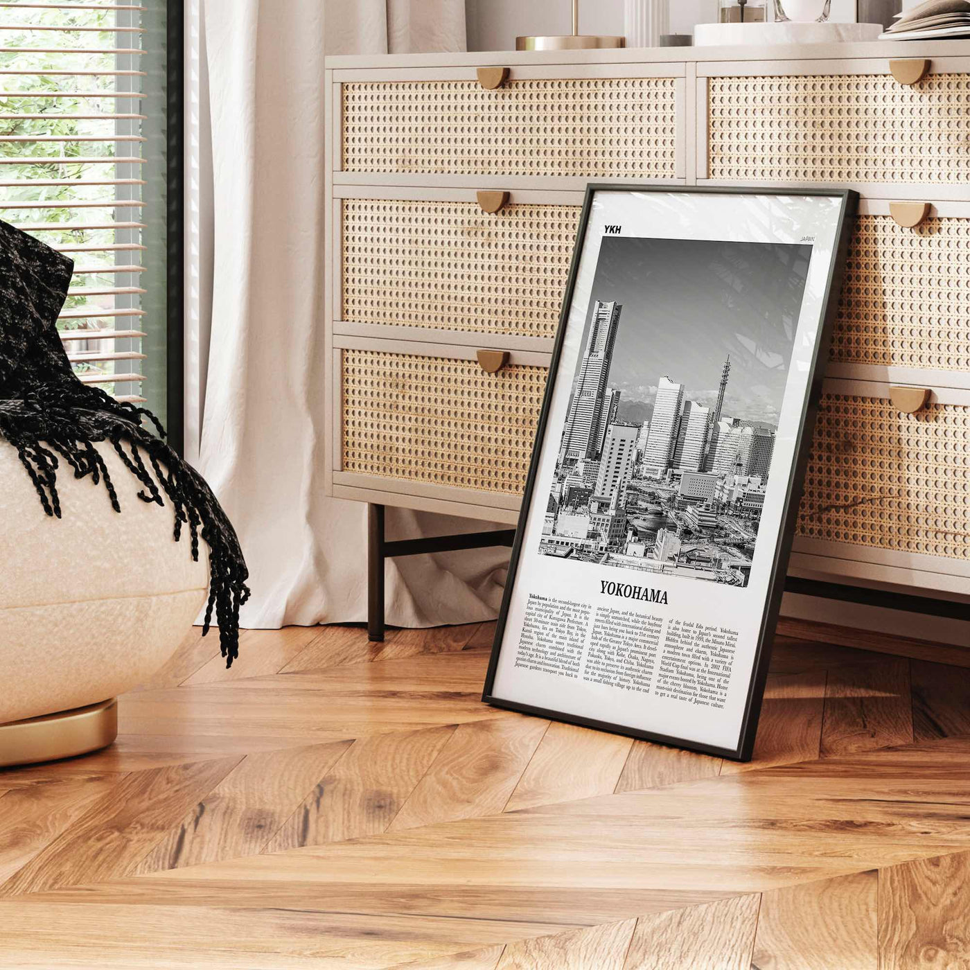 Yokohama Print Black and White, Yokohama Wall Art, Yokohama Poster, Yokohama Photo, Yokohama Wall Décor, Japan, Kanagawa, 横浜市