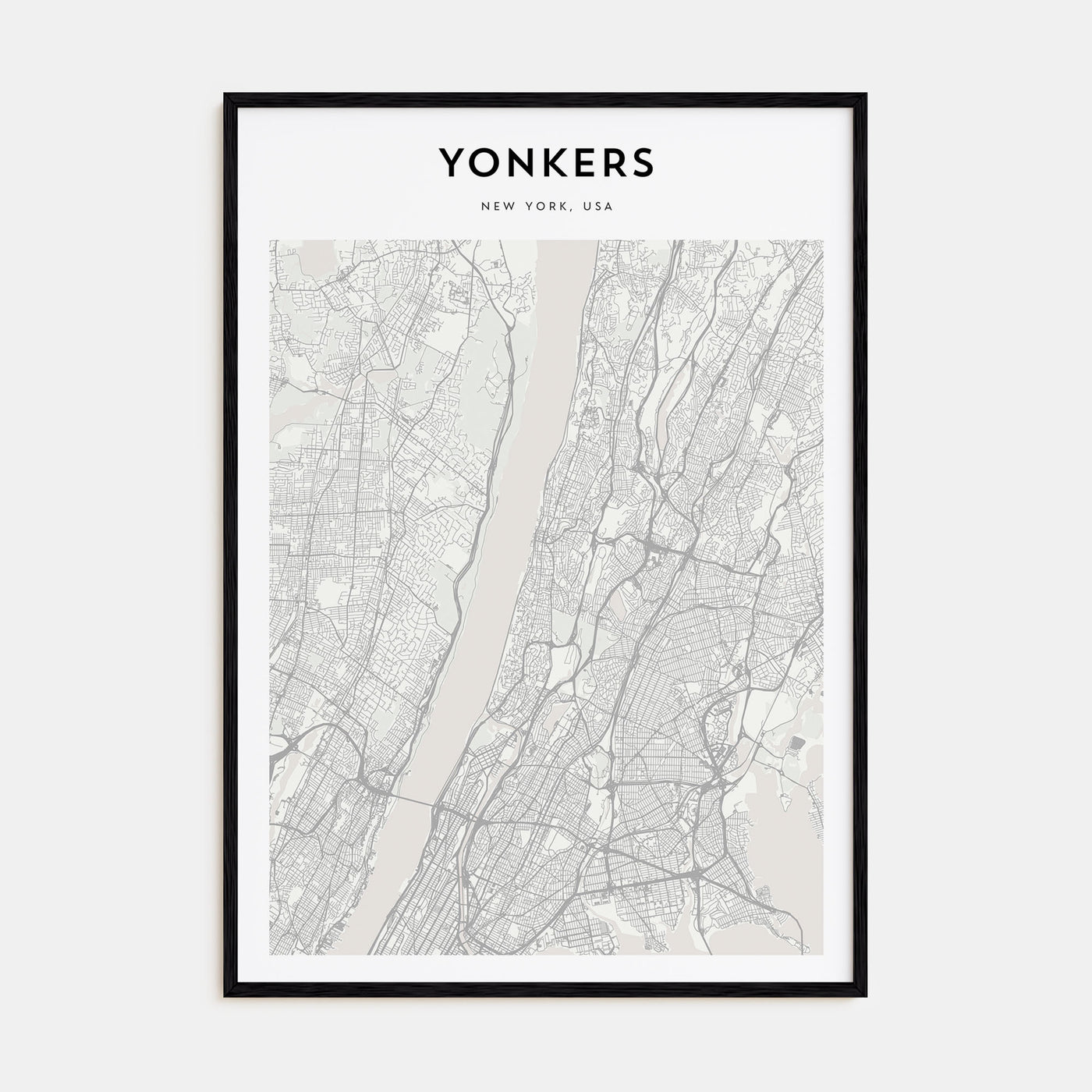 Yonkers Map Portrait Poster