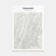 Yonkers Map Portrait Poster