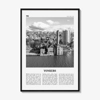 Yonkers Print Black and White, Yonkers Wall Art, Yonkers Poster, Yonkers Photo, Yonkers Wall Décor, New York, USA, United States