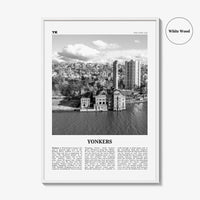 Yonkers Print Black and White, Yonkers Wall Art, Yonkers Poster, Yonkers Photo, Yonkers Wall Décor, New York, USA, United States