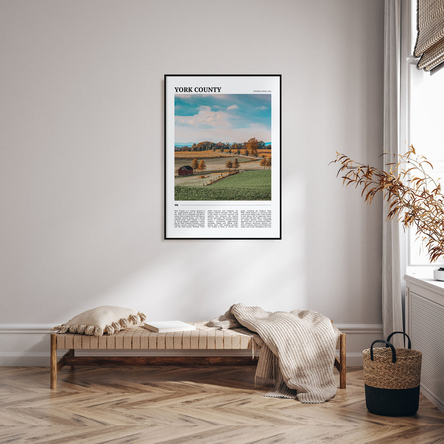 York County Travel Color Poster