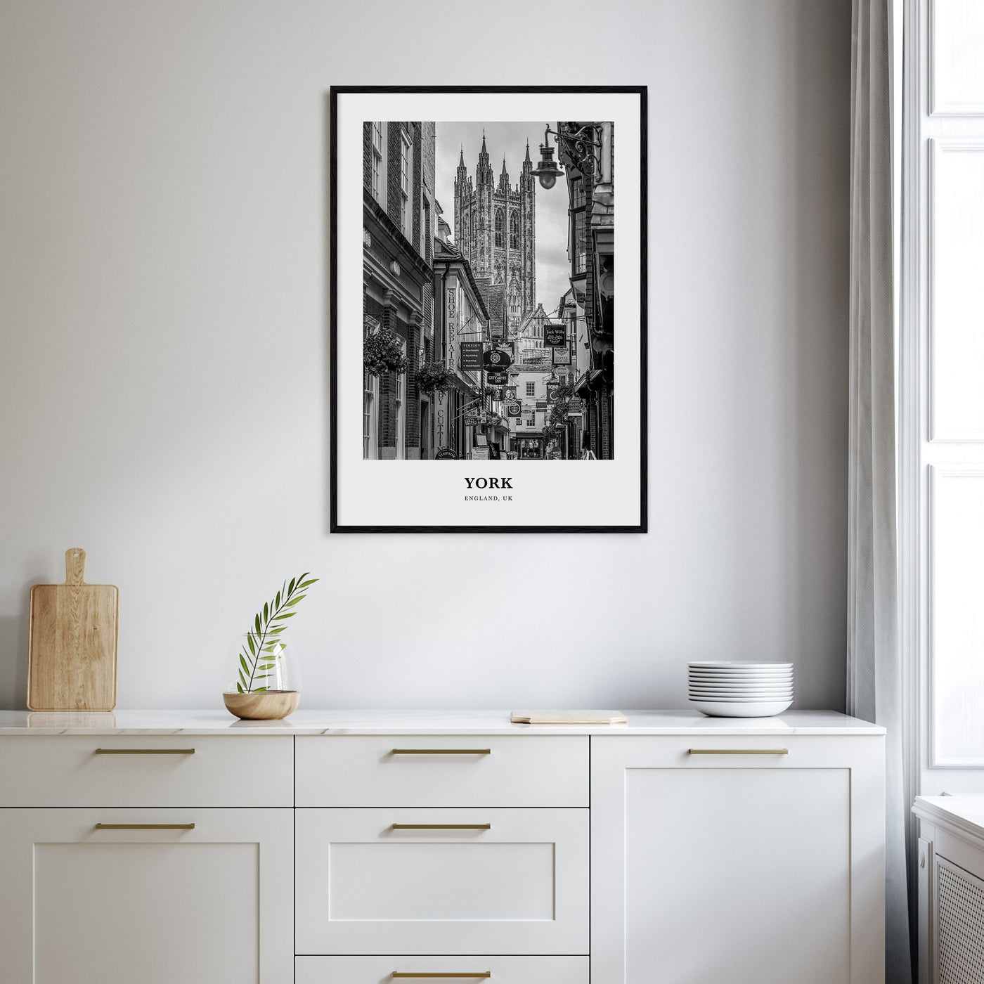 York, England Portrait B&W Poster