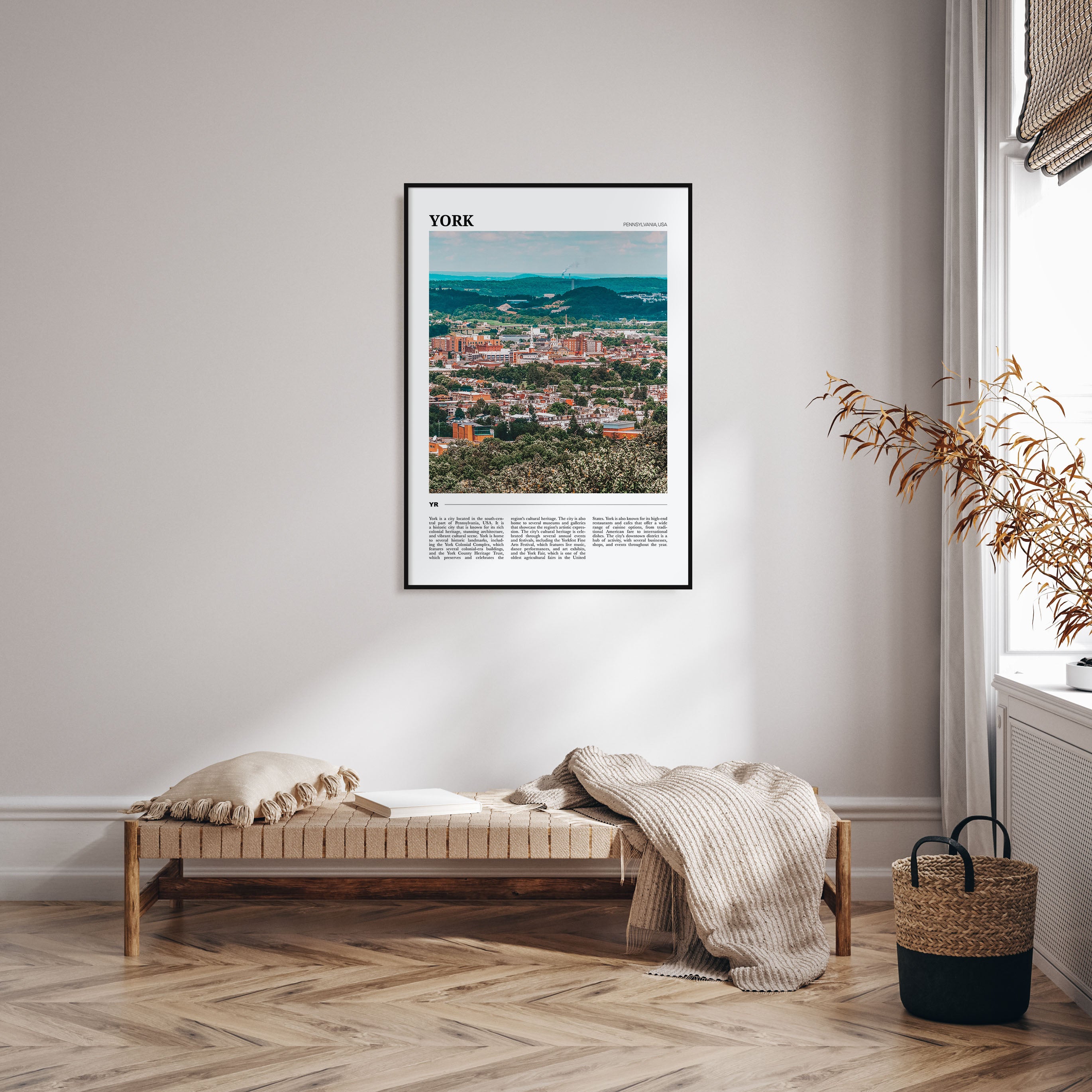 York, Pennsylvania Travel Color Poster