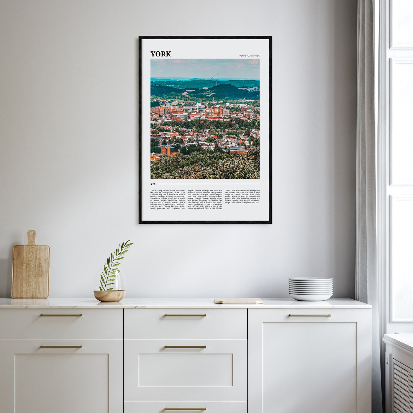 York, Pennsylvania Travel Color Poster
