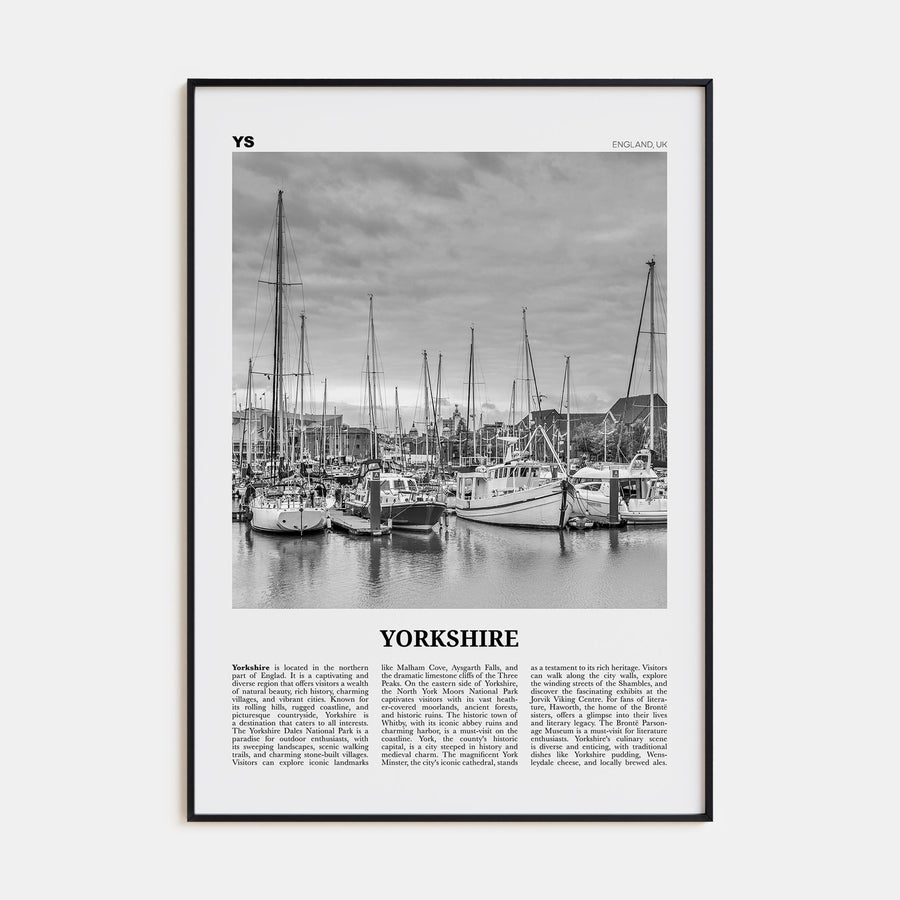 Yorkshire Travel B&W Poster