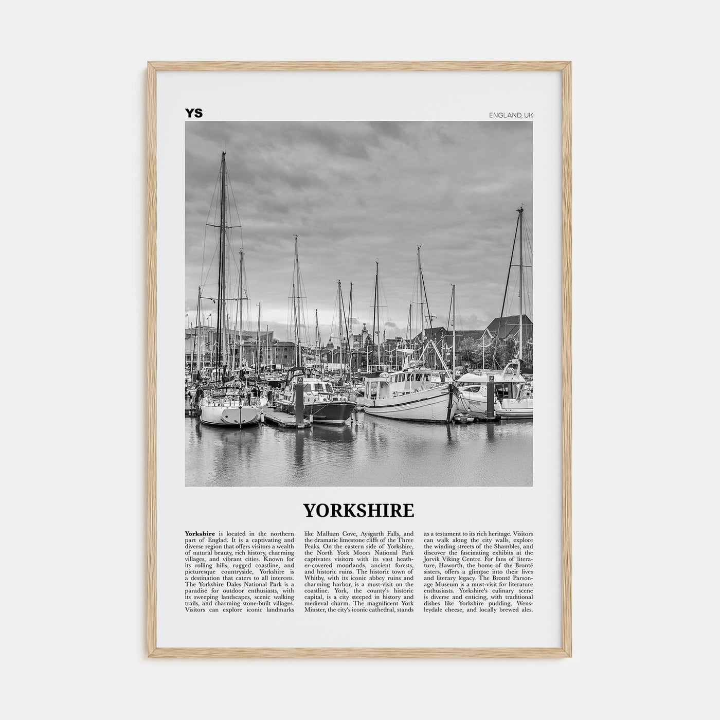 Yorkshire Travel B&W Poster